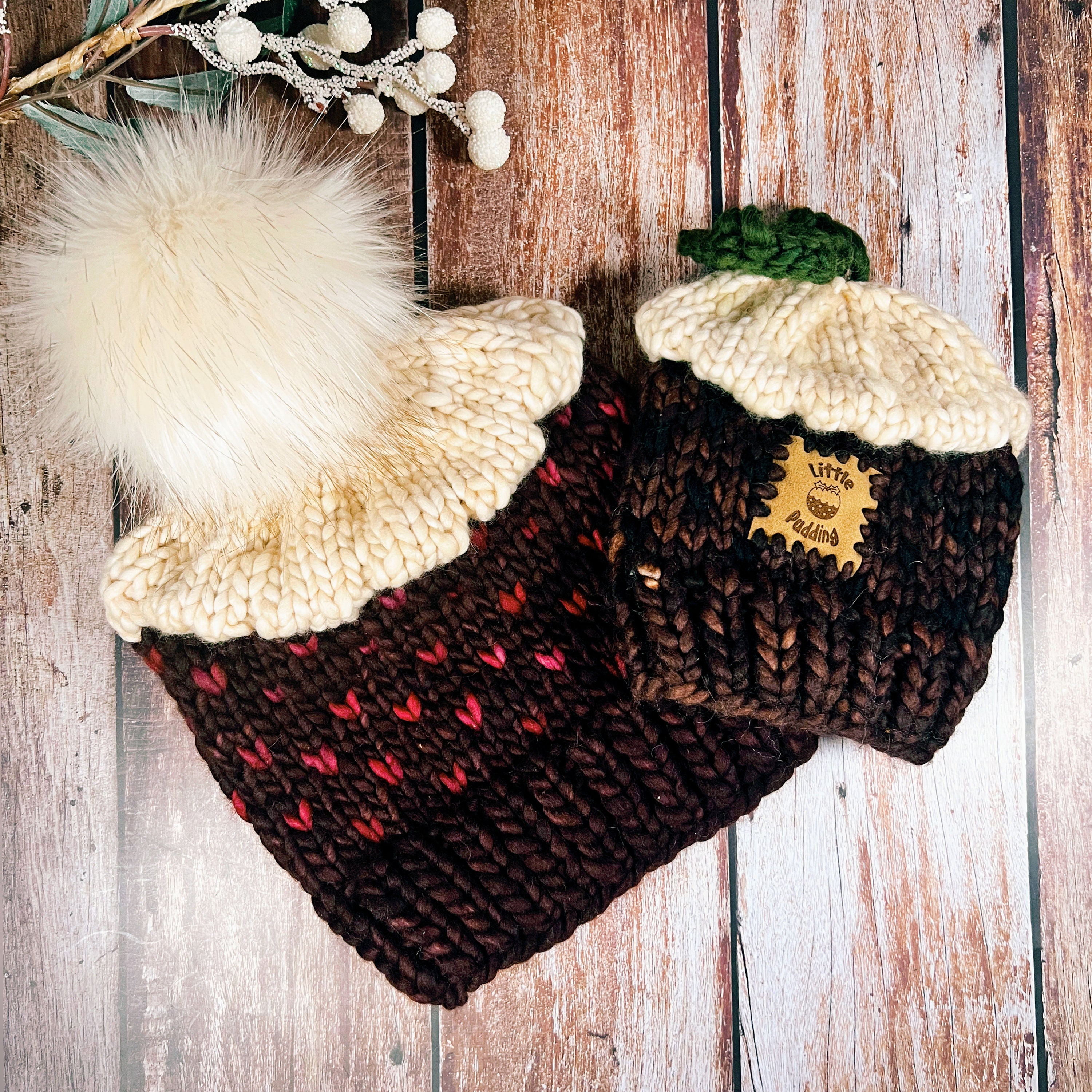 Little Pudding Beanie Knitting Pattern, Digital Download of Christmas ...