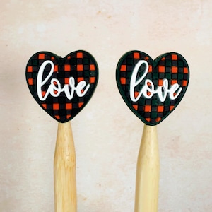 Tarten Love Heart Stitch Stoppers for Knitting Stitch Minders Point Protectors For Your Knitting Project Valentines Gift For Knitters