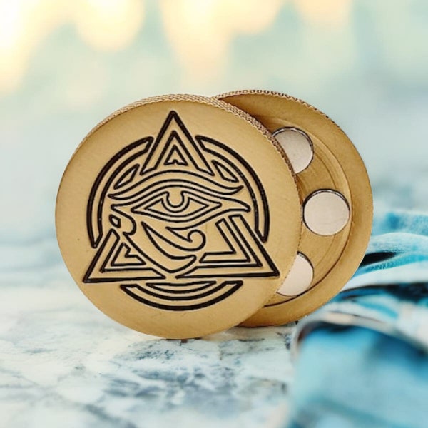 Illuminati Haptic Coin / Fidget / Worry coin / Brass EDC / Jouet sensoriel / Balles anti-stress / Jouets de bureau