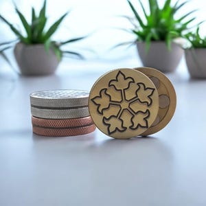 Floral Star Haptic Fidget slider | Haptic Slider | Fidget Clicker | Haptic Fidget | Stress Toy | Toy for Adults | Magnetic Slider
