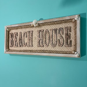 Simple “BeachHouse” Sign Nautical decor