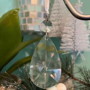 Christmas ornament: Chandelier 2 piece Crystal