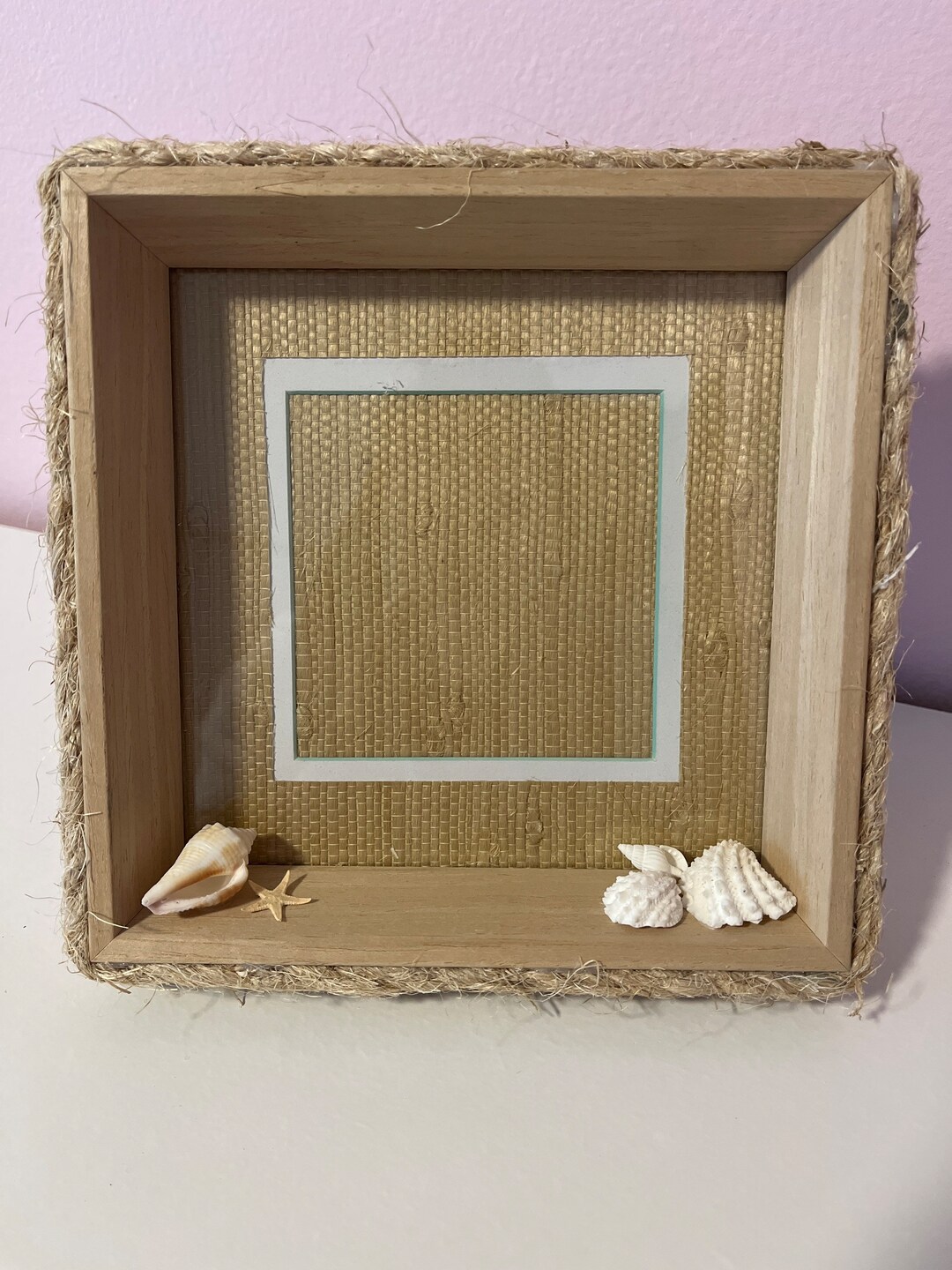 Small Beach Themed Photo Frame Etsy