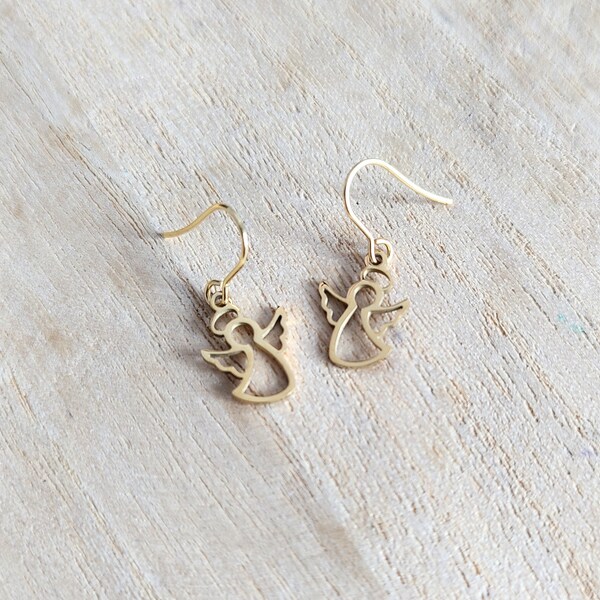 Angel earrings Minimalist jewelry