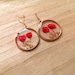 see more listings in the Pressed flowers earrings section