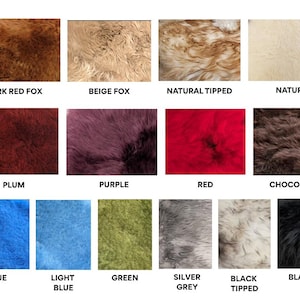 Oval Sheepskin Pet Bed Rug, Natural or Colored Comforter Pad image 4