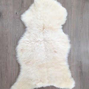 Perfectly Imperfect Genuine Sheepskin Rug Seat Pad Pet Beds Natural Mishapen