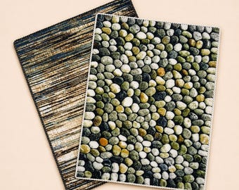 Tapis moderne maison de poupée 1/12.  Tapis miniature pour poupées à motif moderne. Accessoire de chambre pour maison de poupée.   Taille 14 x 19 cm/ 5,5 x 7,5 po.