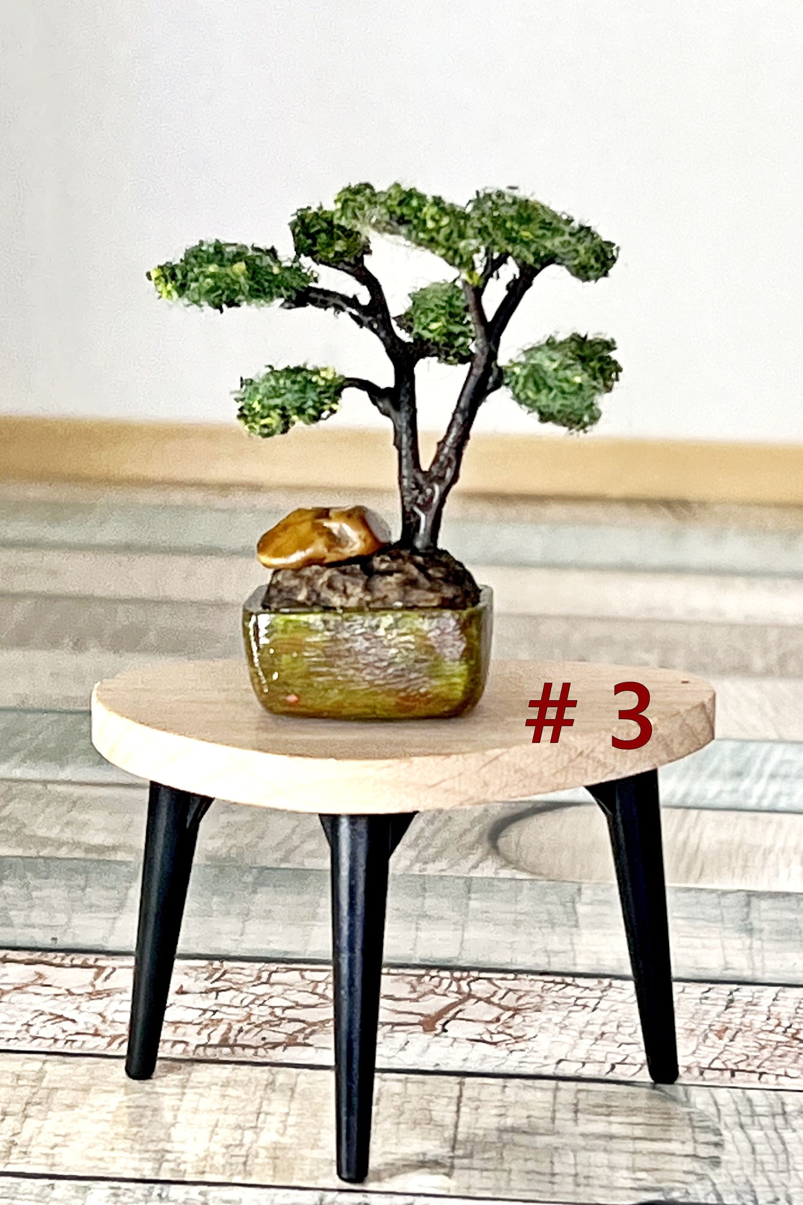 Miniature Bonsai Tree for Dollhouse. Miniature Plants in a Pot - Etsy