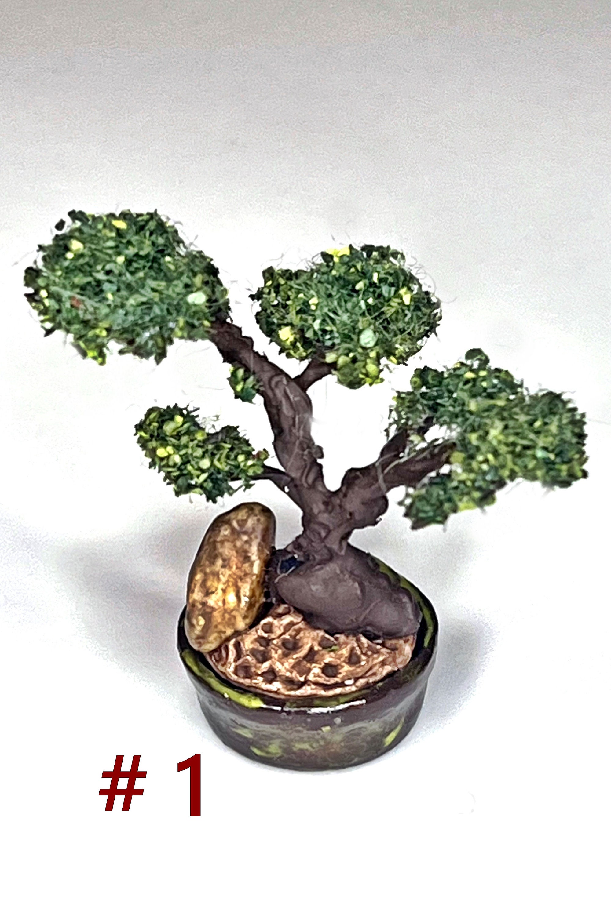 Miniature Bonsai Tree for Dollhouse. Miniature Plants in a Pot - Etsy