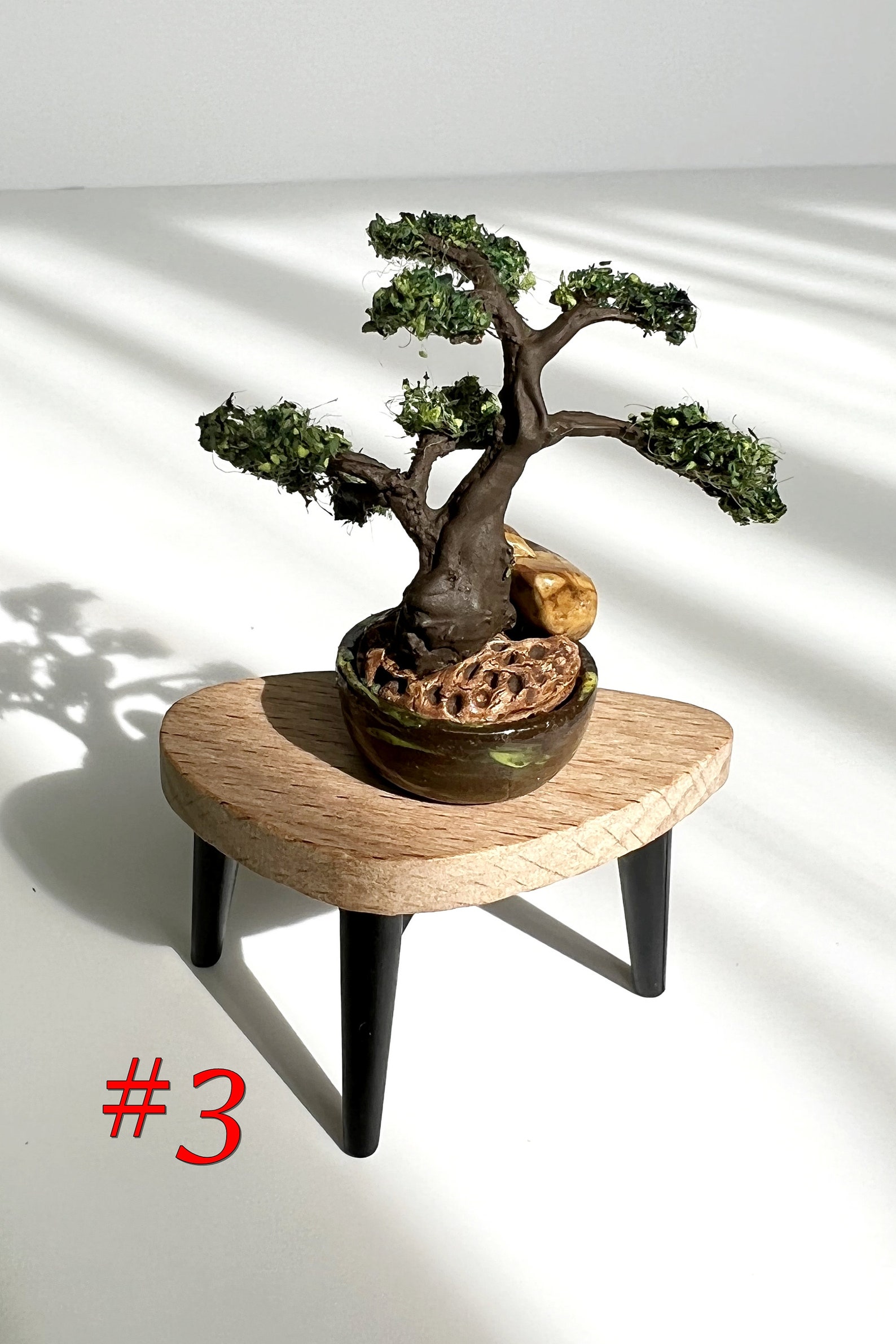 Miniature Bonsai Tree for Dollhouse. Miniature Plants in a Pot | Etsy