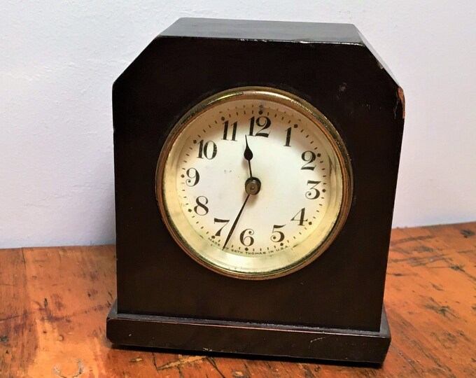 Seth Thomas Table Clock 1920s Antique With Movement 102 Etsy
