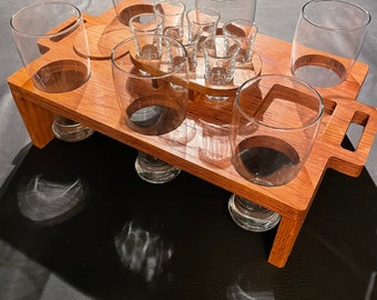 Alcoholic Beverage And Shot Tray/Tequila Gift/Shot Board/Serving Tray/Beverage Serving Tray/ Shot Serving Tray/Gift for Him/Gift for Her