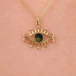 Raw Moldavite Pendant, Sterling Silver, Minimalist Necklace