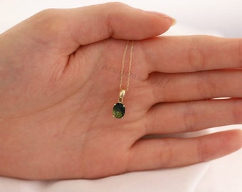 Moldavite Pendant, Hidden Moldavite , Mothers day gift, Gifts, meteorite Pendant, Fathers day gift, Handmade Pendant, Moldavite Necklace