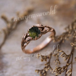 Moldavite Ring Etsy