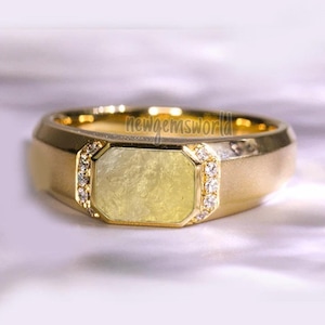 Libysches Wüstenglas Ring, Libysches authentisches Wüstenglas, echter libyscher Wüstenglasschmuck, spirituelle Geschenke, Geschenk für sie, roher Moldavit