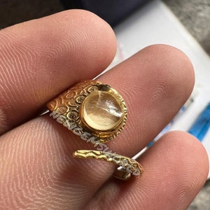 Libysche Wüste Glas Ring, Libysche authentische Wüste Glas, echte libysche Wüste Glas Schmuck, spirituelle Geschenke, Geschenk für sie, ovale Form