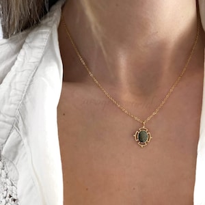 Raw Moldavite Pendant, Sterling Silver Necklace, Handmade Gemstone Jewelry