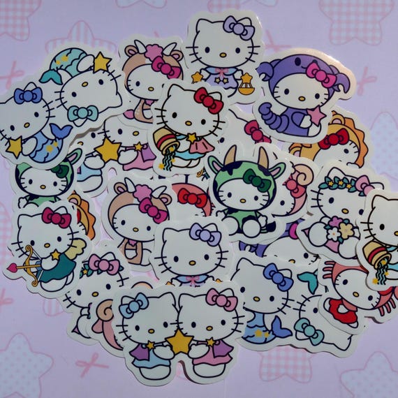Hello Kitty Zodiac Sign Stickers