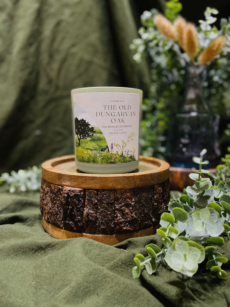 Luxury Irish Candle Dungarvan // Oakmoss & Cedarwood image 1