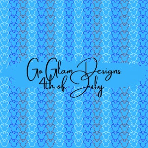 Seamless Pattern 4th of July , Repeat Pattern, Digital Download, Commercial Use, Seamless File