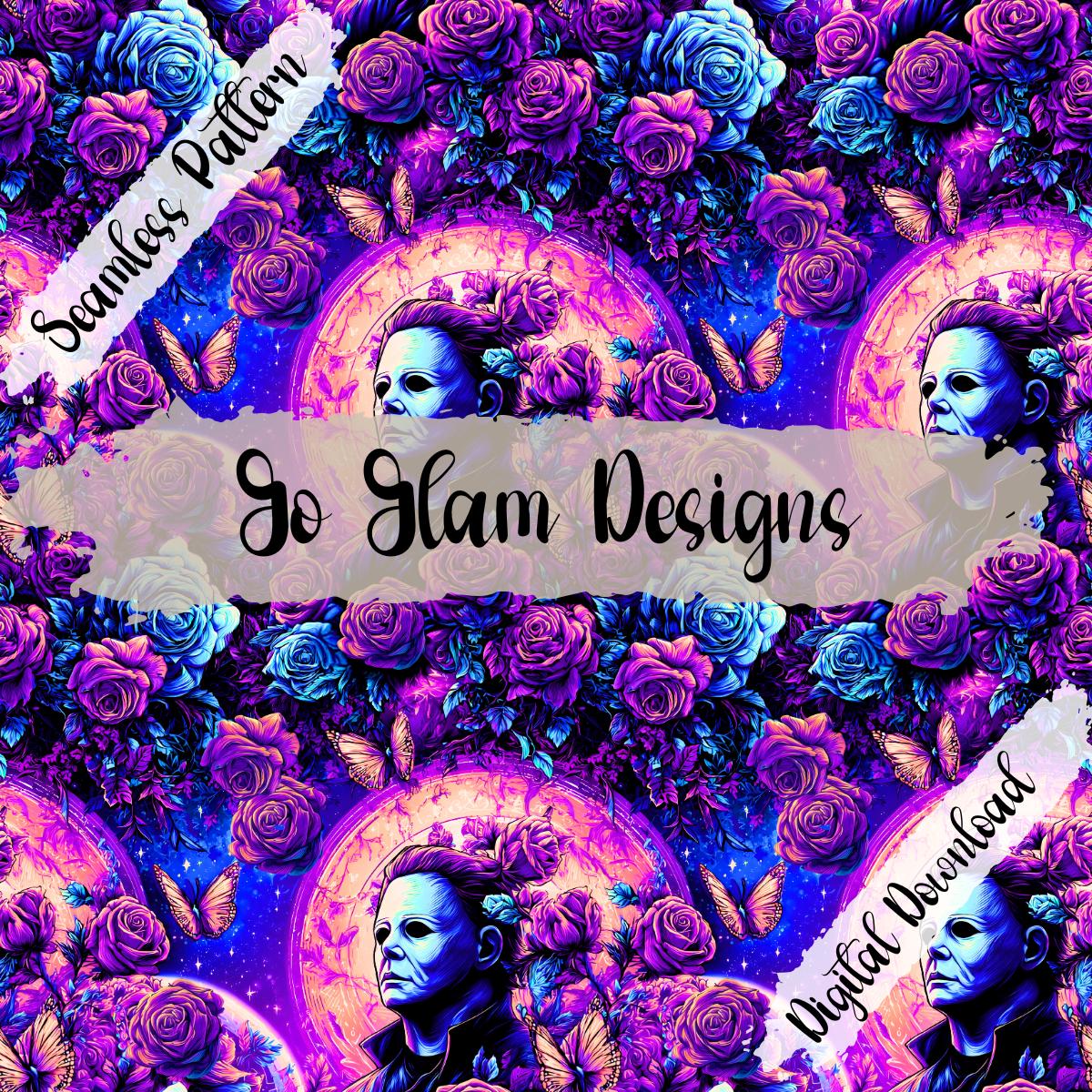 The Slasher Seamless Pattern, Repeat Pattern, Digital Download ...