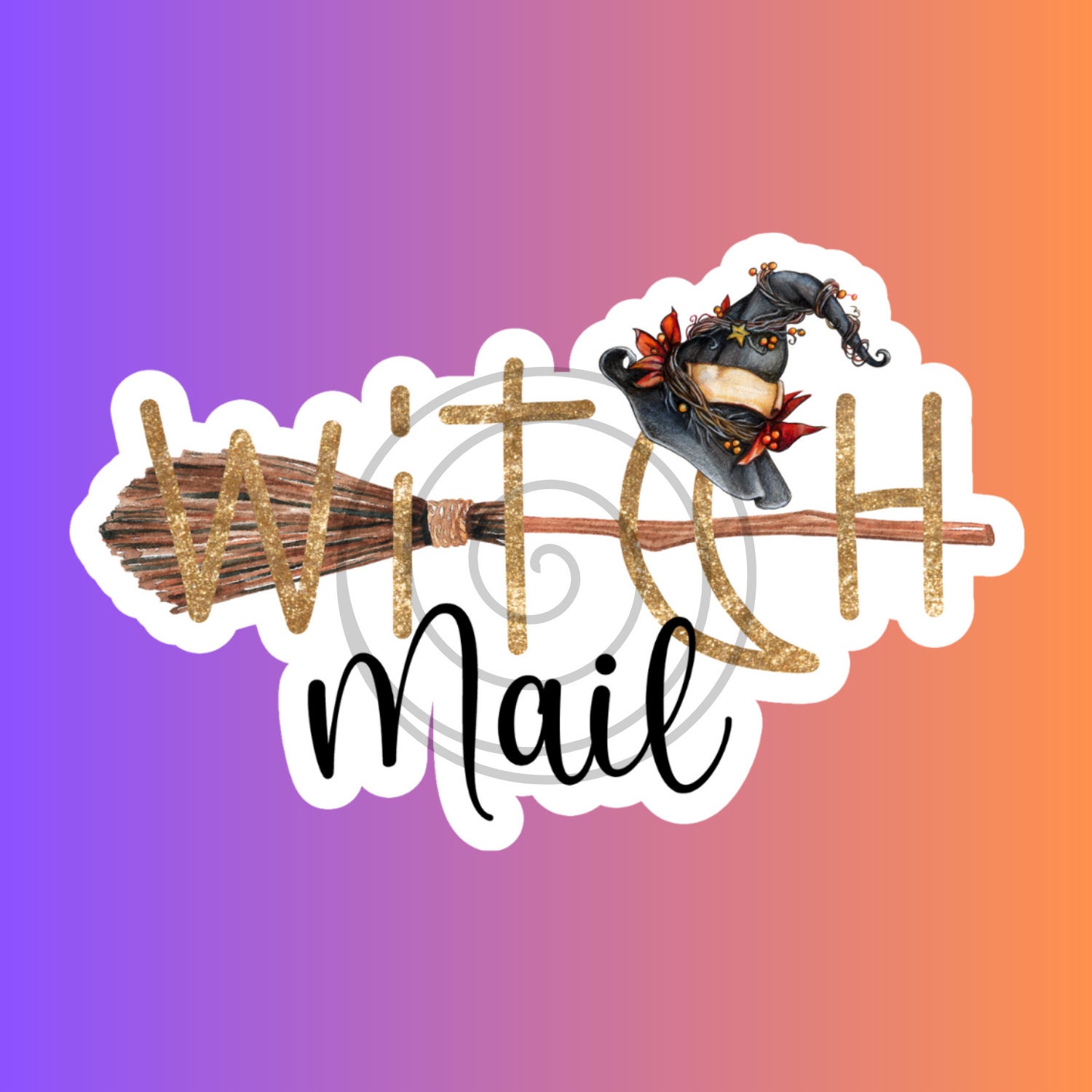 Witch Mail PNG Sticker, Print Cut Template (digital Download) - Etsy