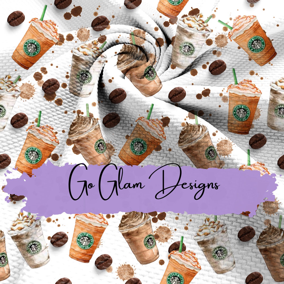 Starbucks Pattern Library Seamless Pattern Starbucks Coffee 2 Repeat Pattern Digital - Etsy