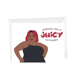 little women, juicy birthday, greeting card