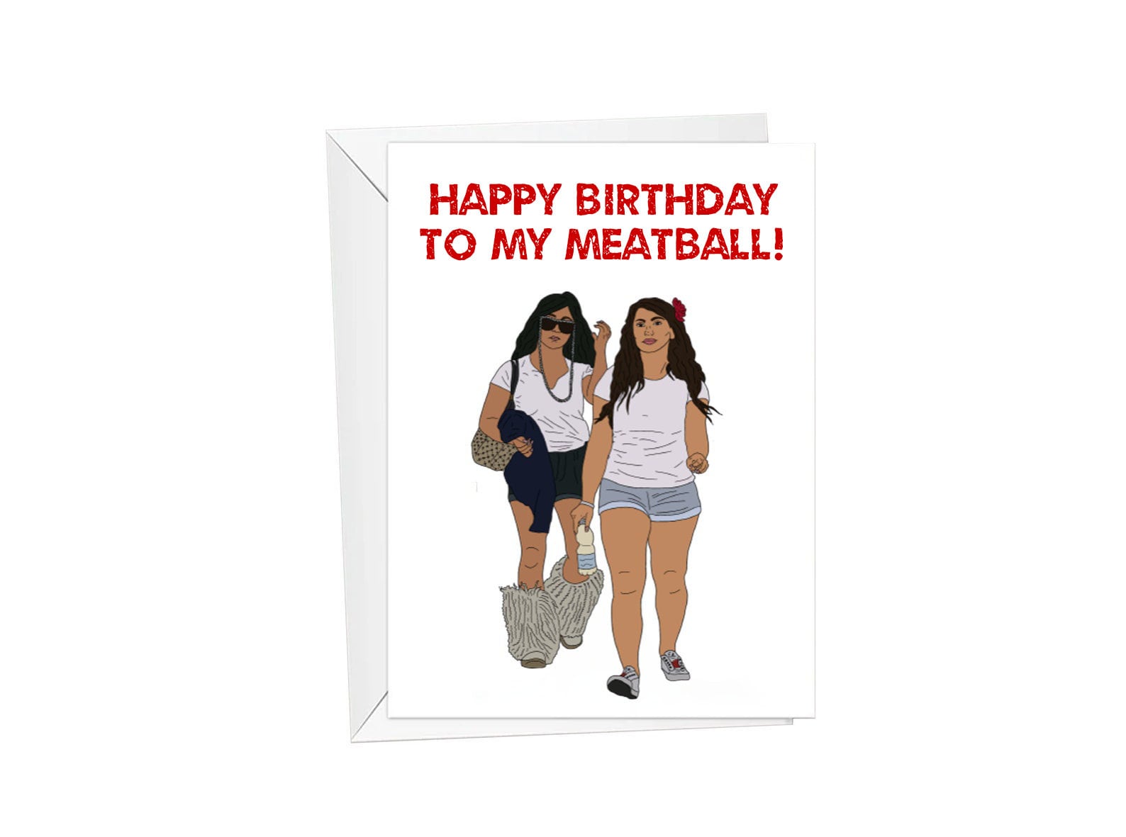 Jersey Shore, Meatball Birthday, Greeting Card - Etsy
