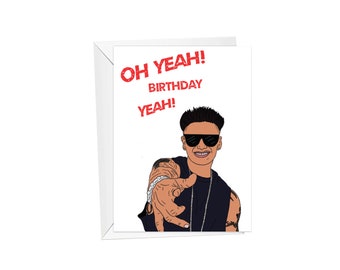 jersey shore, pauly birthday, greeting card