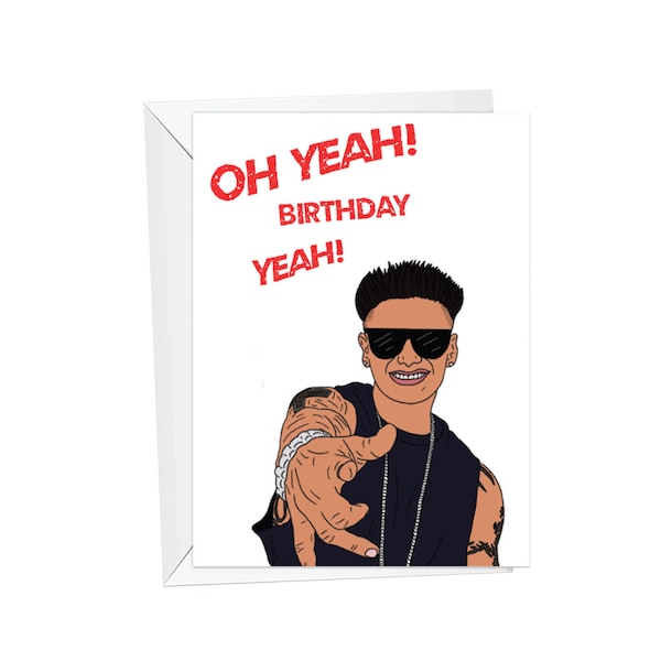 Pauly D Birthday Card Etsy UK