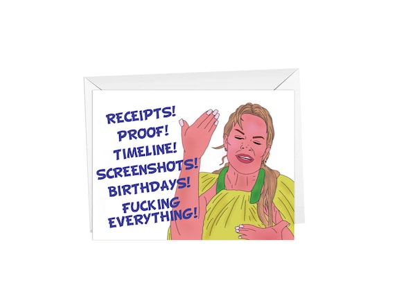 rhoslc, reciepts birthday, greeting card