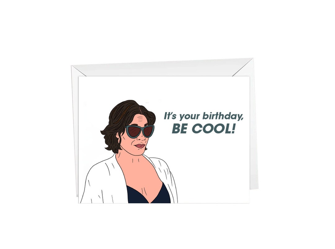Rhony, Be Cool Birthday, Greeting Card - Etsy