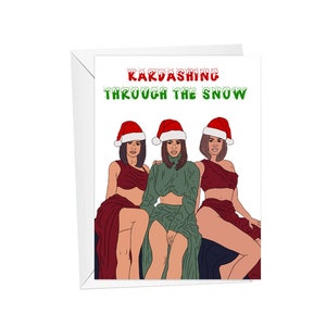 kuwtk, kardashing xmas, greeting card