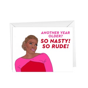 rhoa, zo smerig zo onbeleefd verjaardag, wenskaart