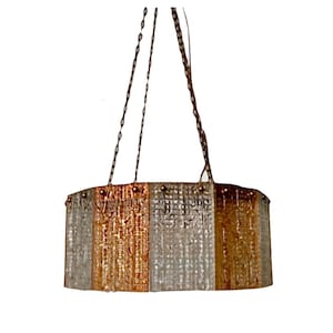 Carl Fagerlund Pendant, Brass, Clear & Amber Glass Panels Orrefors, Sweden, 1970