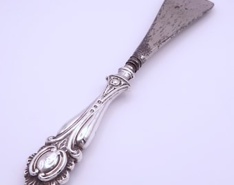 Chausse-pied ancien en argent sterling Edward Souter Birmingham 1903 poinçonné