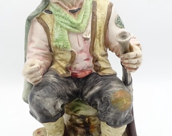 Vintage Italian Capodimonte Figurine Hunter