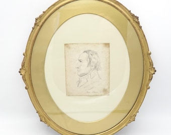 Antique Framed Etching Sir James Alderson Physician-Extraordinary to the Queen