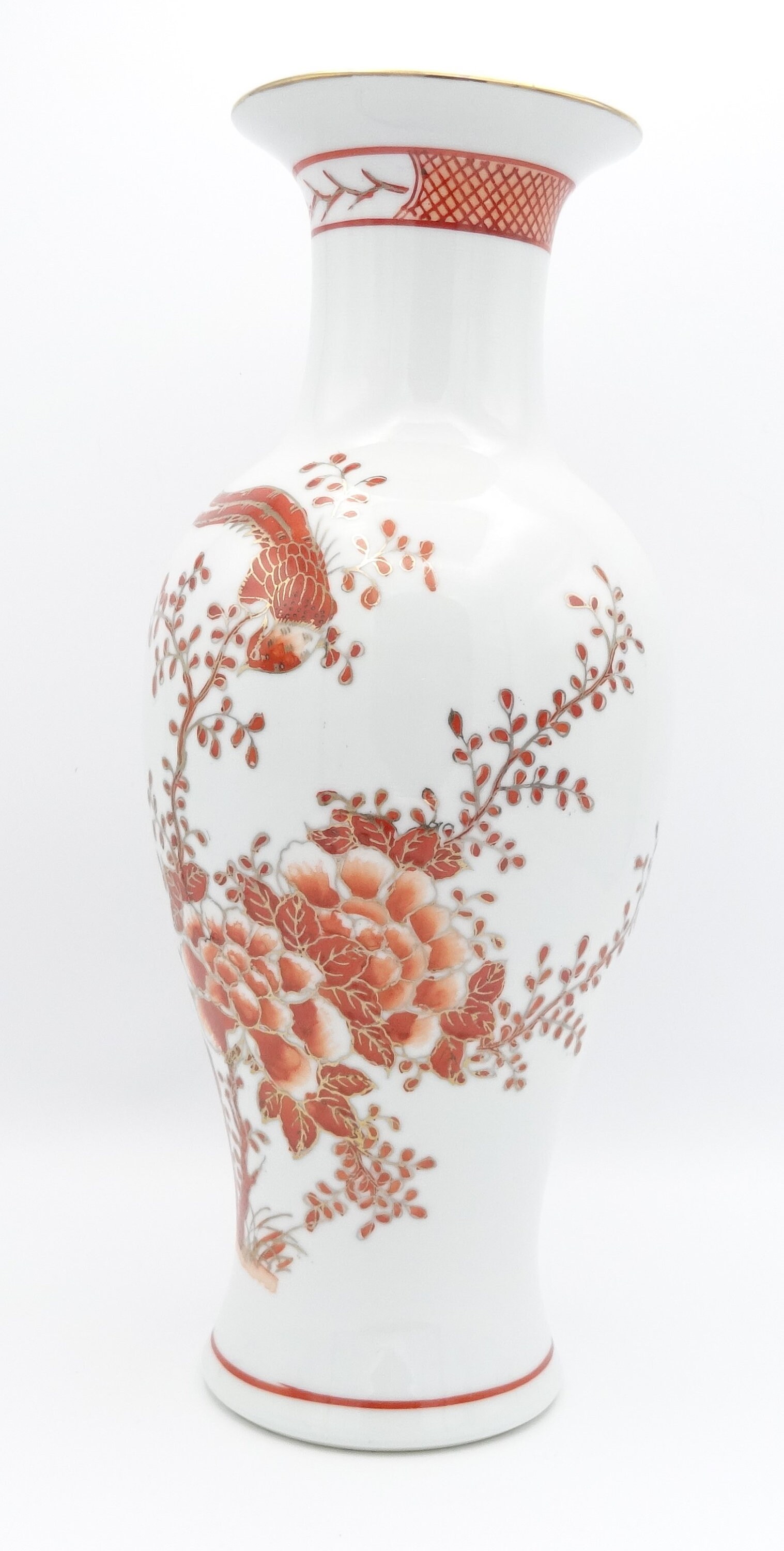 Vintage Chinese Qianlong Nian Zhi Handpainted Porcelain Vase Etsy