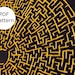 Labyrinth Maze Embroidery Pattern, Linework Puzzle, Digital PDF Pattern ...