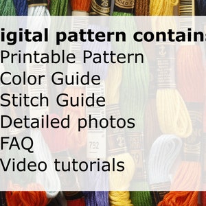 Historic Church in Portugal | Portuguese Tiled Church | digital PDF pattern for hand embroidery image 3