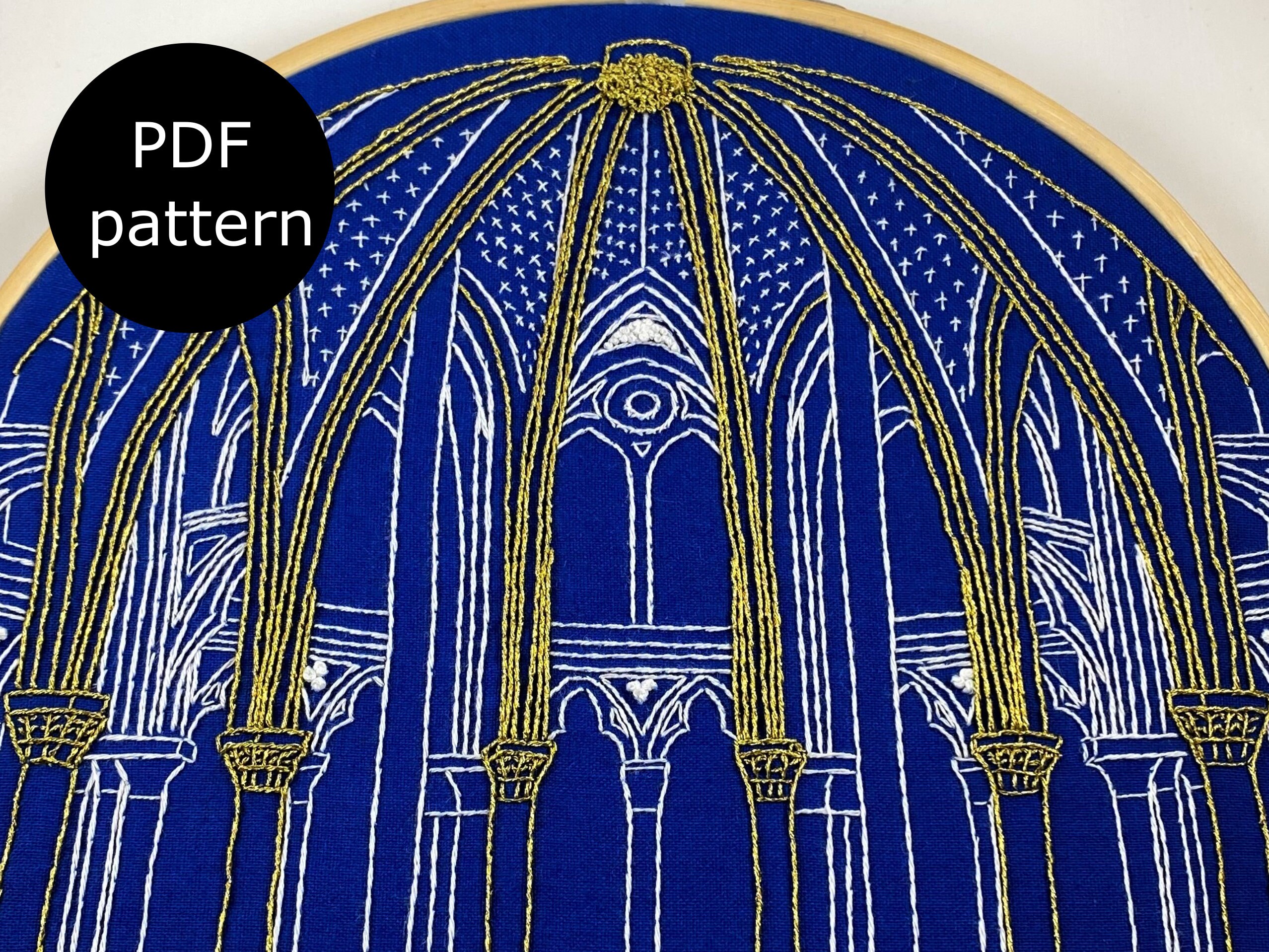 Sainte Chapelle, Paris Gothic Chapel, Digital PDF Pattern for Hand ...