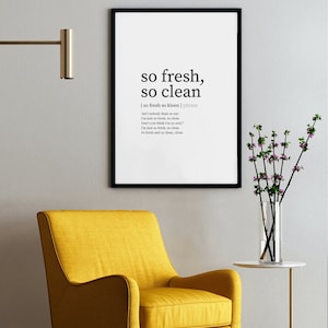 So frisch, so sauber digitaler Download im Wörterbuchstil
