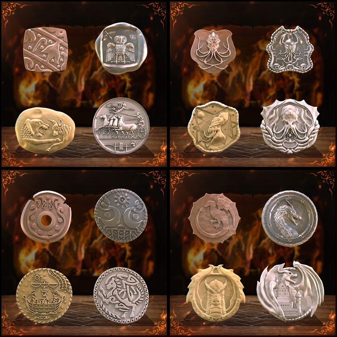 3D Printed Coins - Etsy