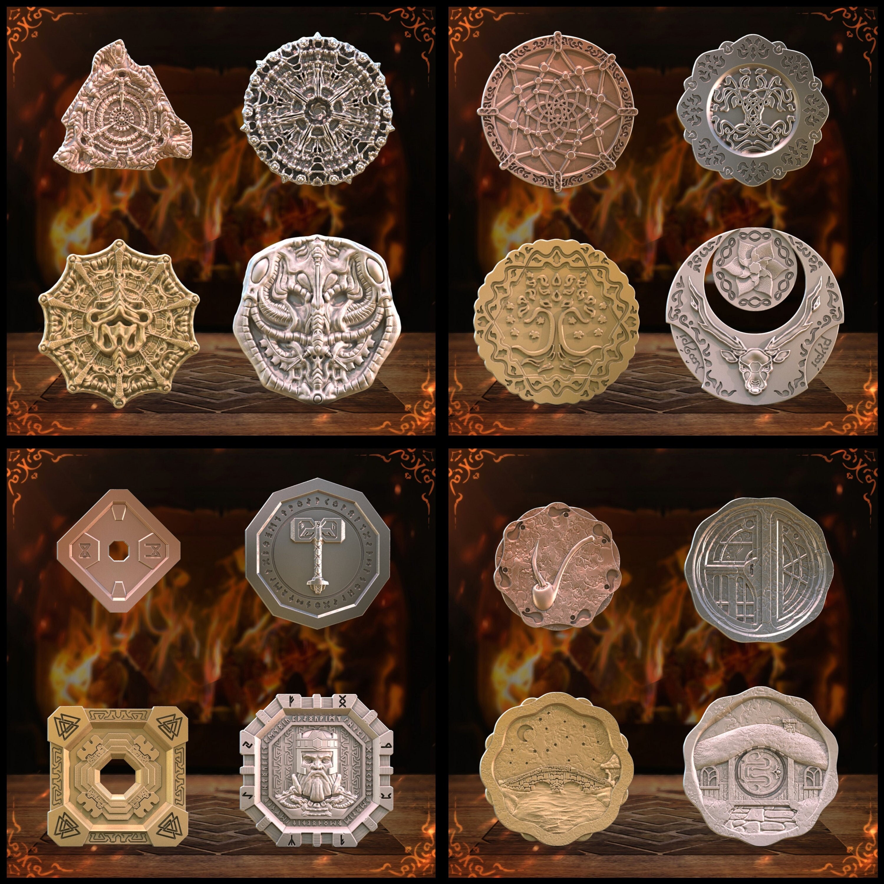 Forged Dwarven Coin Set - Medieval Collectibles in 2023