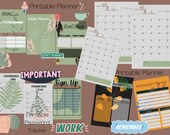 Printable 2023 Monthly calendar planner, Neutral Boho Calendar, Printable Password Tracker, Password Log | To Do List Printable