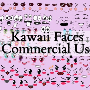 kawaii Gesicht png, kawaii Gesicht Bundle png, Kawaii Cartoon Emoji Gesichter | Süßes Gesicht Clipart, Anime Gesichter, Sticker Art | Kawaii Clipart